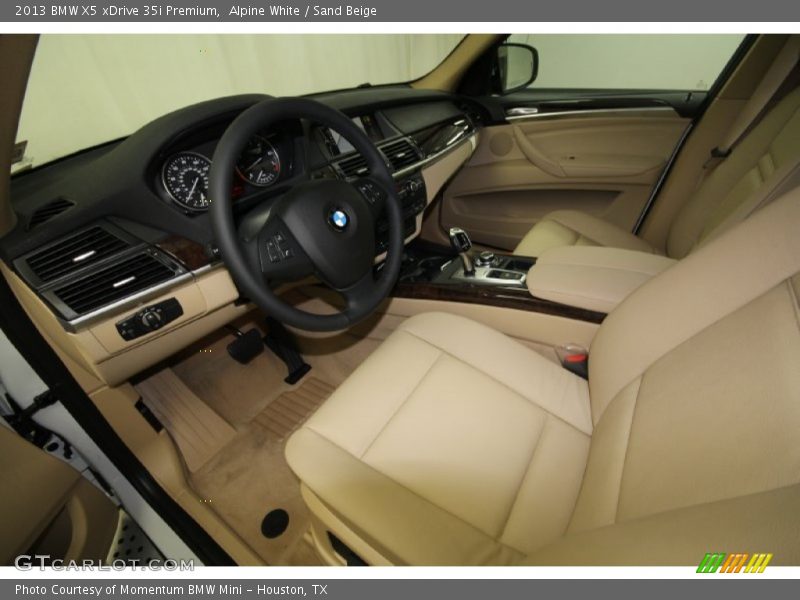 Alpine White / Sand Beige 2013 BMW X5 xDrive 35i Premium