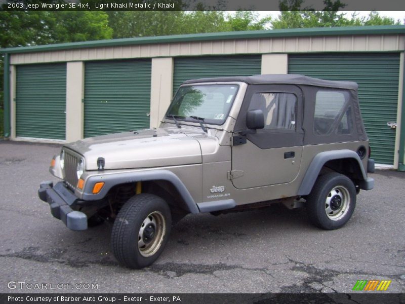 Light Khaki Metallic / Khaki 2003 Jeep Wrangler SE 4x4