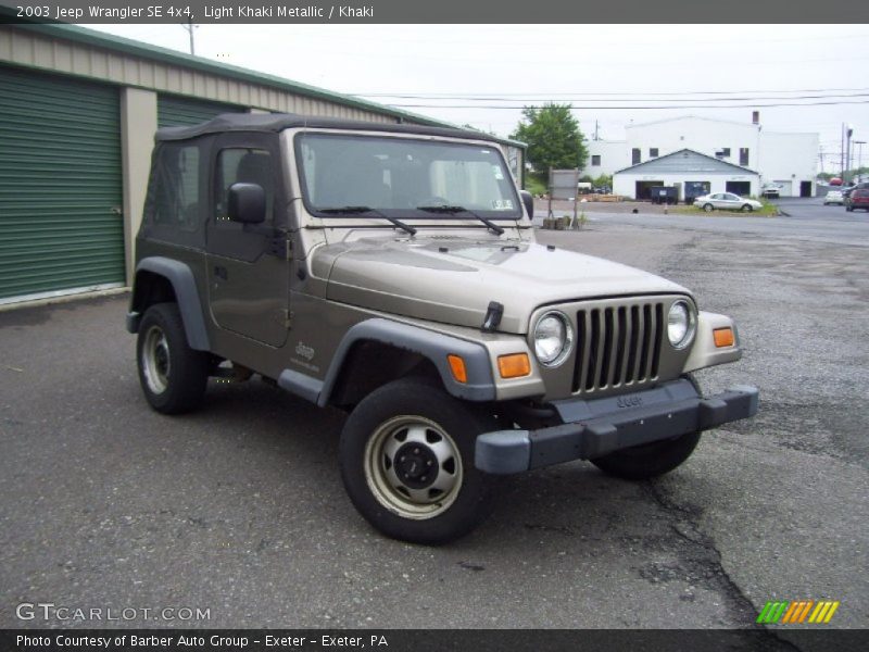 Light Khaki Metallic / Khaki 2003 Jeep Wrangler SE 4x4