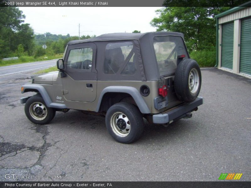 Light Khaki Metallic / Khaki 2003 Jeep Wrangler SE 4x4