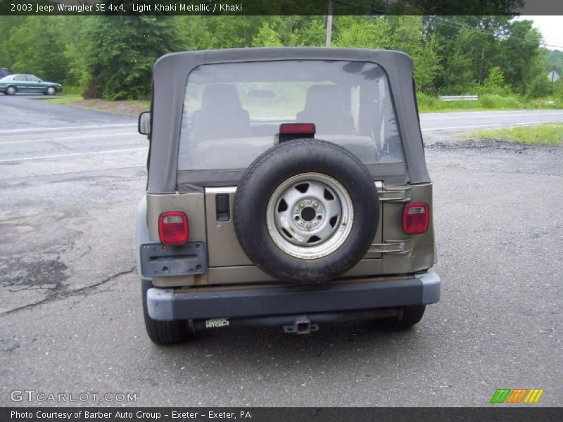 Light Khaki Metallic / Khaki 2003 Jeep Wrangler SE 4x4