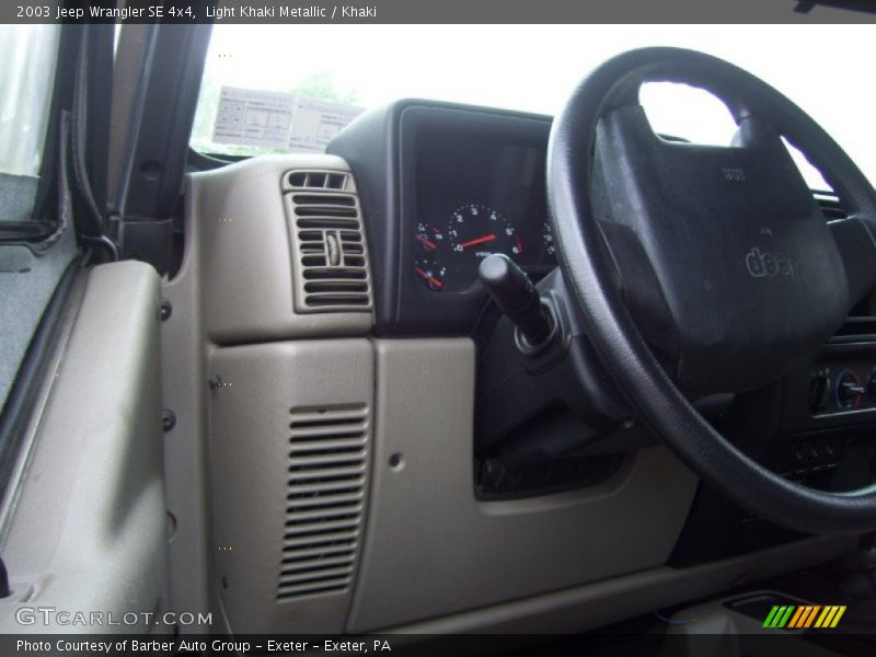 Light Khaki Metallic / Khaki 2003 Jeep Wrangler SE 4x4