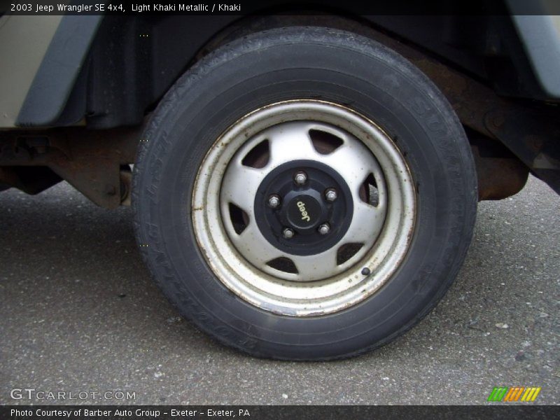 Light Khaki Metallic / Khaki 2003 Jeep Wrangler SE 4x4
