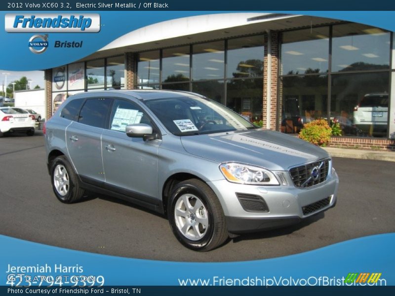 Electric Silver Metallic / Off Black 2012 Volvo XC60 3.2
