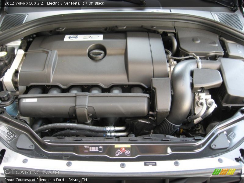 Electric Silver Metallic / Off Black 2012 Volvo XC60 3.2