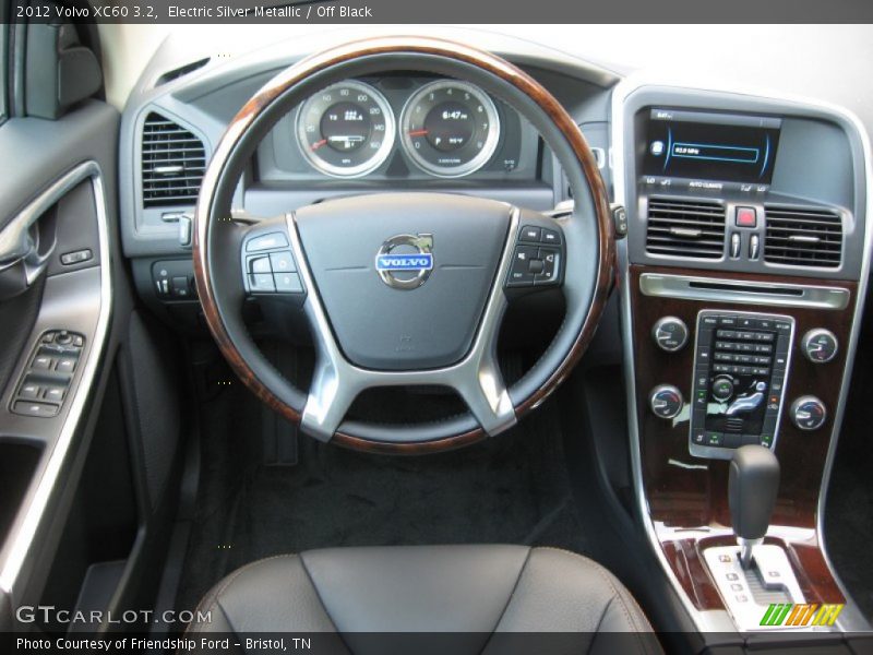 Electric Silver Metallic / Off Black 2012 Volvo XC60 3.2