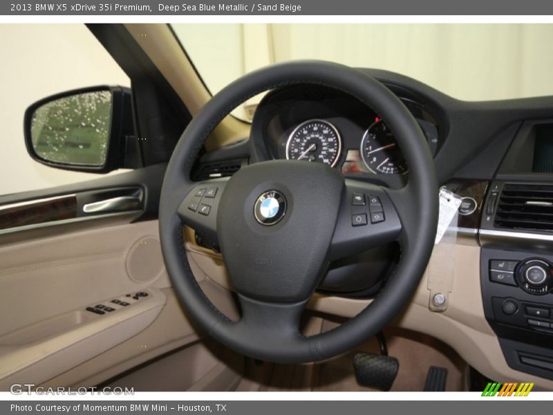 Deep Sea Blue Metallic / Sand Beige 2013 BMW X5 xDrive 35i Premium