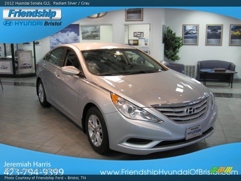 Radiant Silver / Gray 2012 Hyundai Sonata GLS