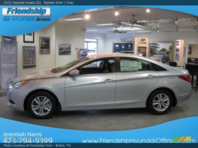 Radiant Silver / Gray 2012 Hyundai Sonata GLS
