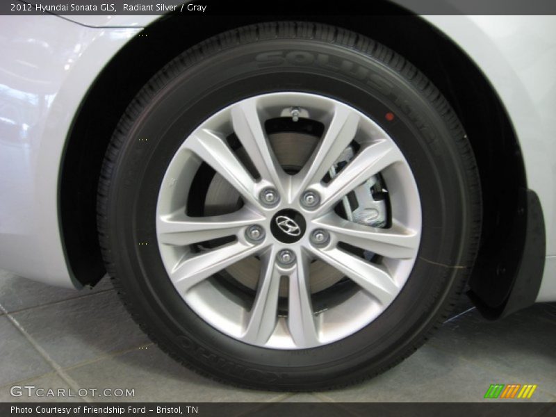 Radiant Silver / Gray 2012 Hyundai Sonata GLS