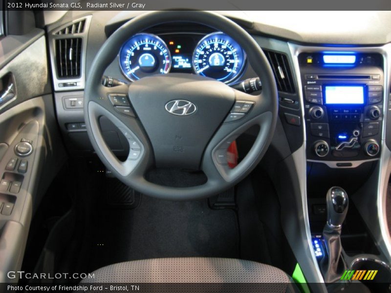 Radiant Silver / Gray 2012 Hyundai Sonata GLS