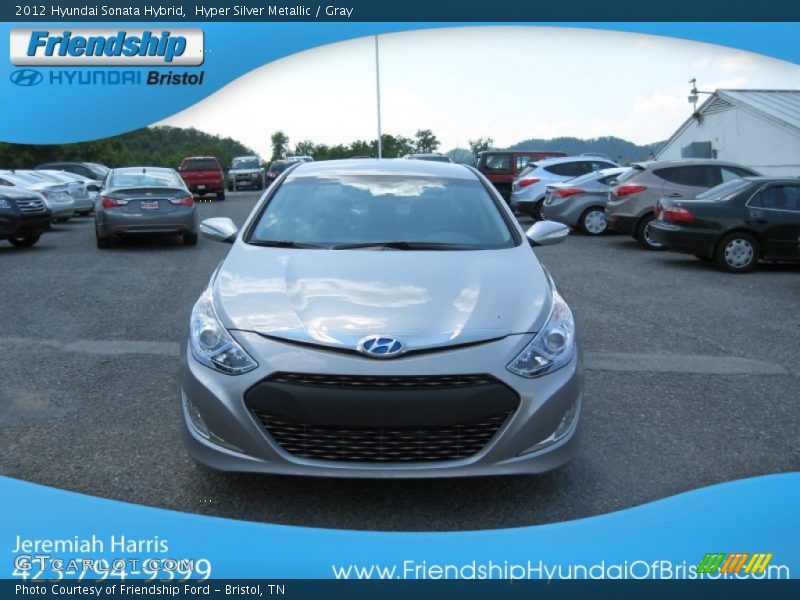 Hyper Silver Metallic / Gray 2012 Hyundai Sonata Hybrid