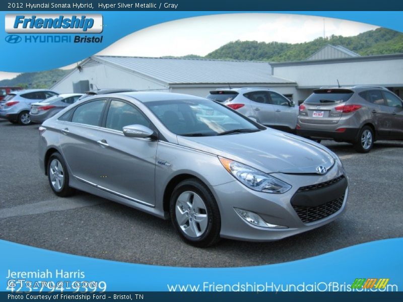 Hyper Silver Metallic / Gray 2012 Hyundai Sonata Hybrid
