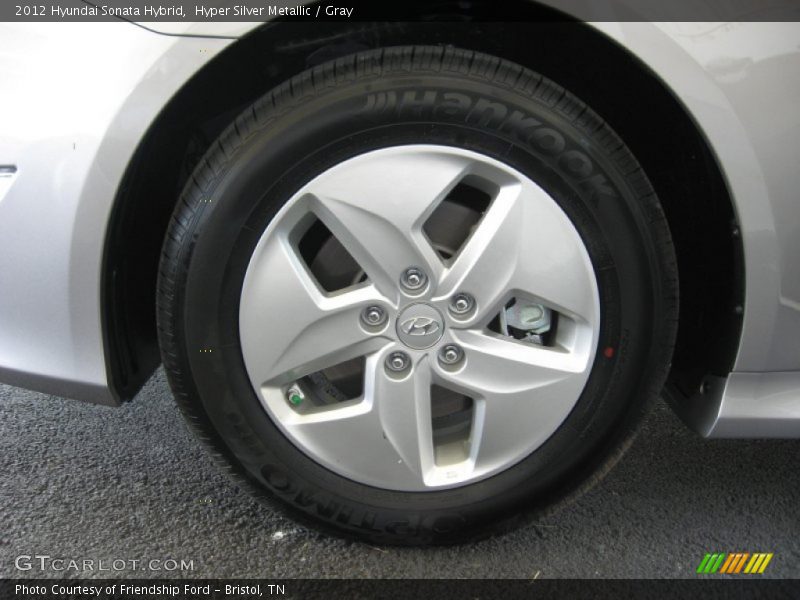 Hyper Silver Metallic / Gray 2012 Hyundai Sonata Hybrid