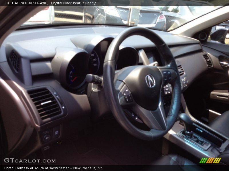 Crystal Black Pearl / Ebony 2011 Acura RDX SH-AWD