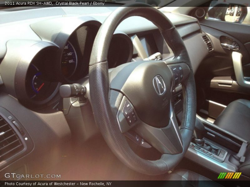 Crystal Black Pearl / Ebony 2011 Acura RDX SH-AWD
