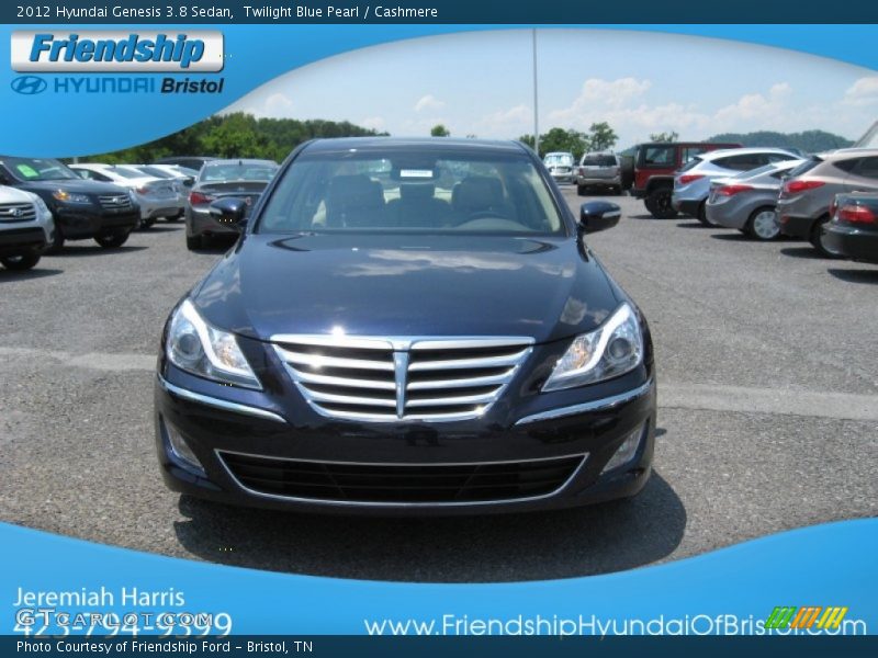 Twilight Blue Pearl / Cashmere 2012 Hyundai Genesis 3.8 Sedan