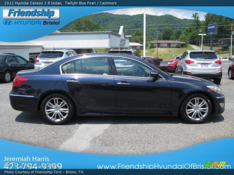 Twilight Blue Pearl / Cashmere 2012 Hyundai Genesis 3.8 Sedan