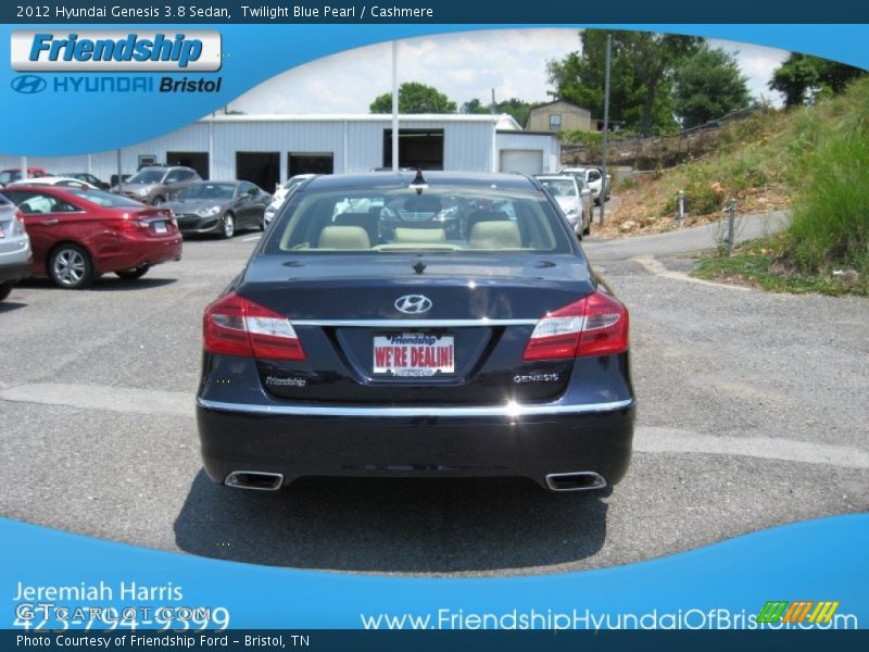 Twilight Blue Pearl / Cashmere 2012 Hyundai Genesis 3.8 Sedan