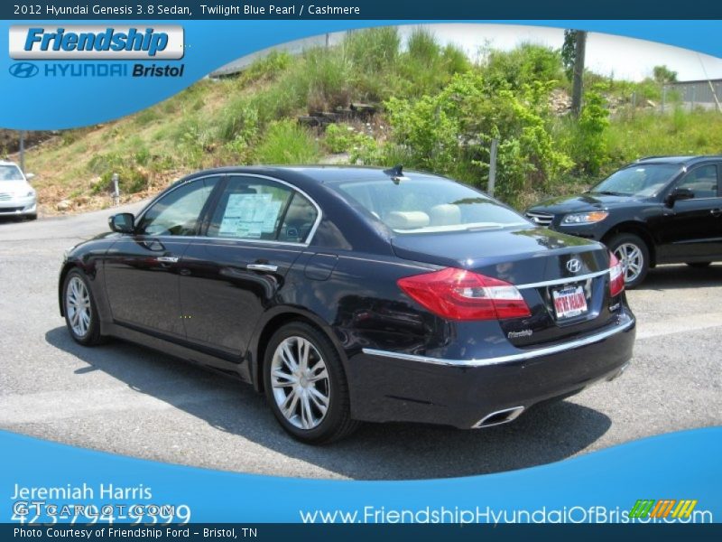 Twilight Blue Pearl / Cashmere 2012 Hyundai Genesis 3.8 Sedan