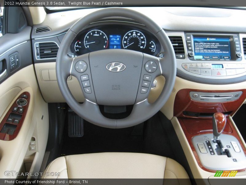 Twilight Blue Pearl / Cashmere 2012 Hyundai Genesis 3.8 Sedan