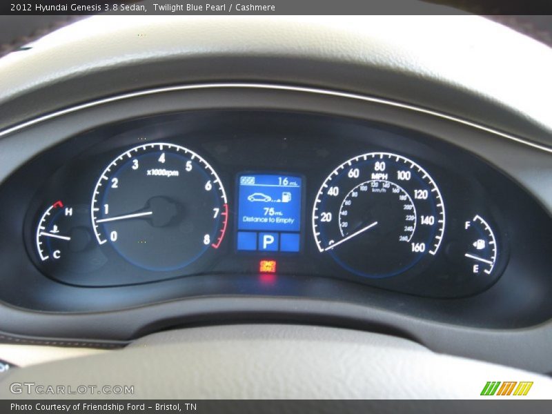 Twilight Blue Pearl / Cashmere 2012 Hyundai Genesis 3.8 Sedan
