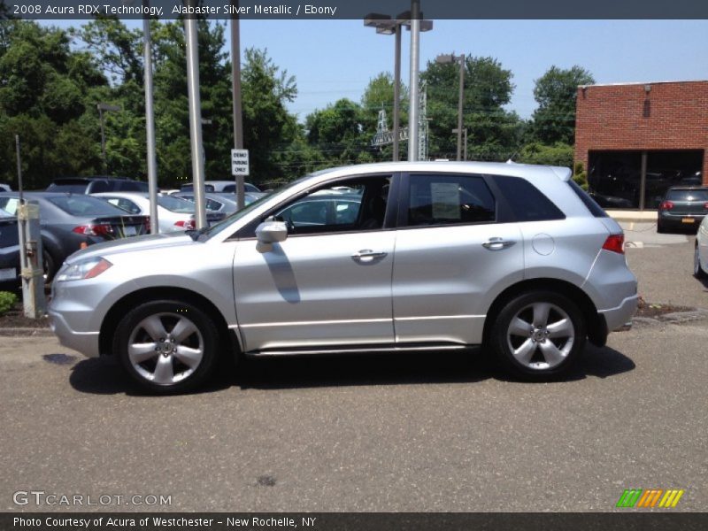 Alabaster Silver Metallic / Ebony 2008 Acura RDX Technology