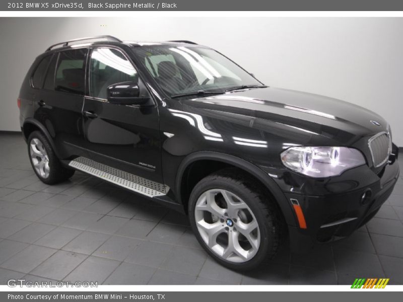 Black Sapphire Metallic / Black 2012 BMW X5 xDrive35d