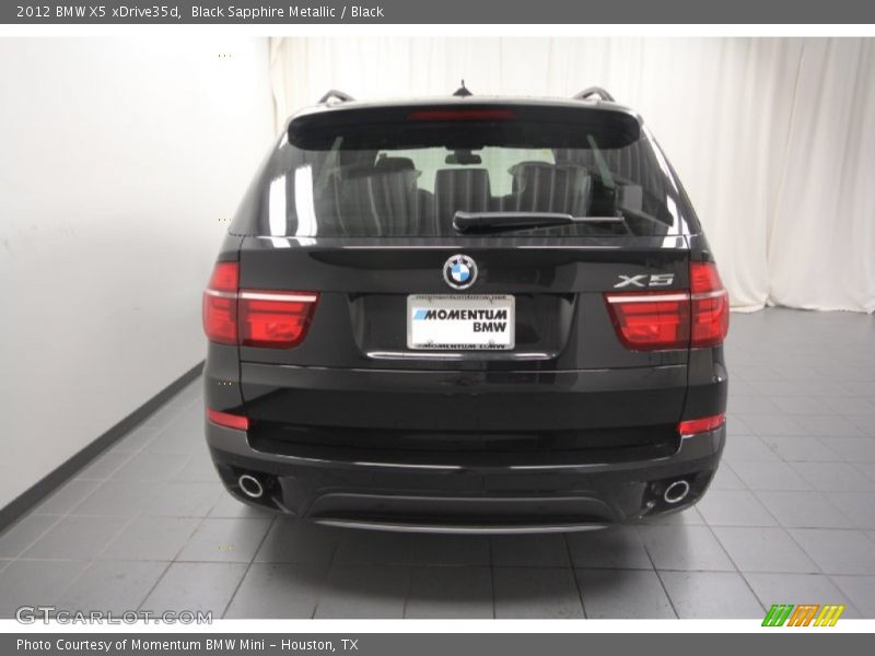 Black Sapphire Metallic / Black 2012 BMW X5 xDrive35d