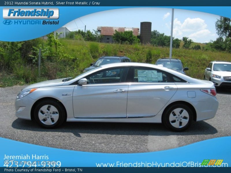 Silver Frost Metallic / Gray 2012 Hyundai Sonata Hybrid