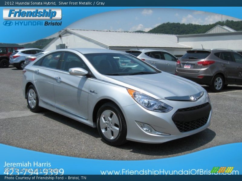 Silver Frost Metallic / Gray 2012 Hyundai Sonata Hybrid