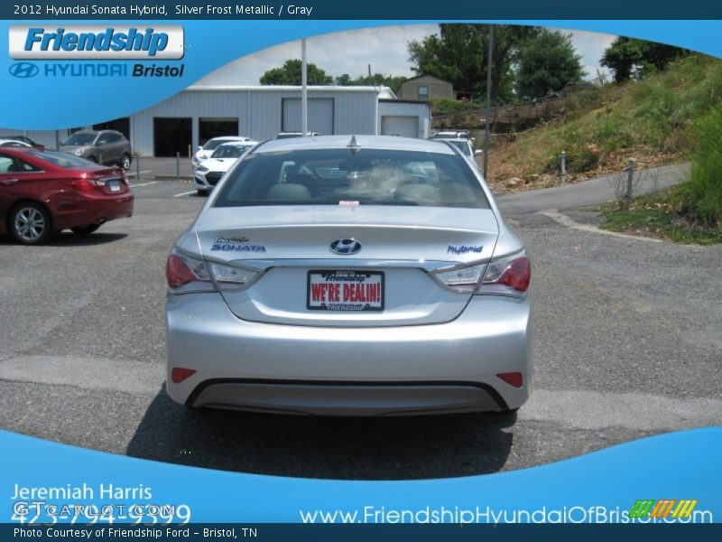 Silver Frost Metallic / Gray 2012 Hyundai Sonata Hybrid
