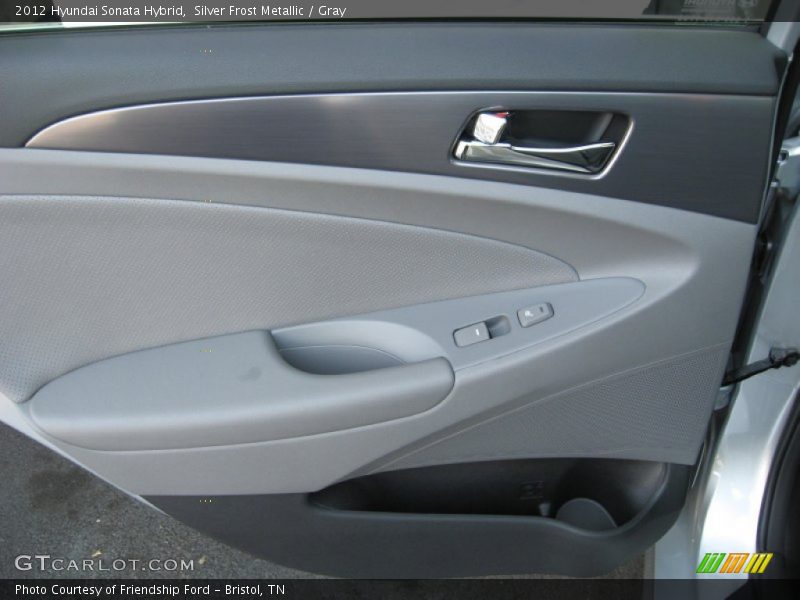 Silver Frost Metallic / Gray 2012 Hyundai Sonata Hybrid