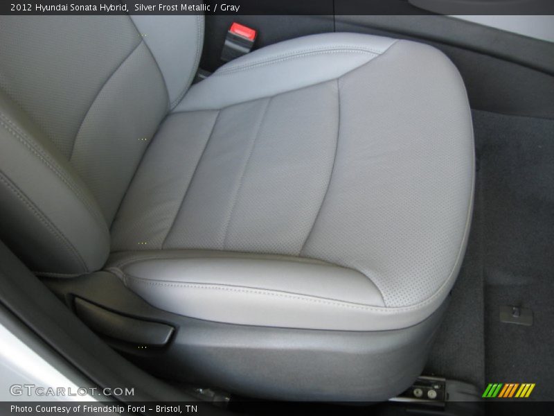 Silver Frost Metallic / Gray 2012 Hyundai Sonata Hybrid