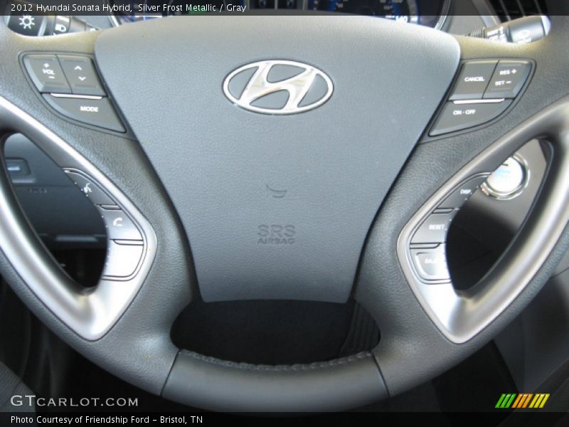 Silver Frost Metallic / Gray 2012 Hyundai Sonata Hybrid