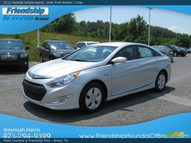 Silver Frost Metallic / Gray 2012 Hyundai Sonata Hybrid