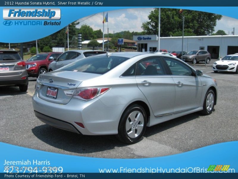 Silver Frost Metallic / Gray 2012 Hyundai Sonata Hybrid