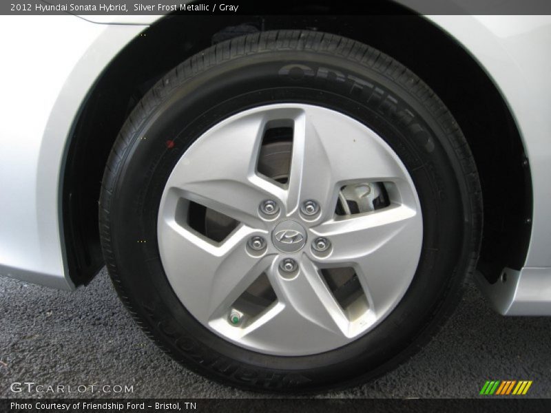 Silver Frost Metallic / Gray 2012 Hyundai Sonata Hybrid