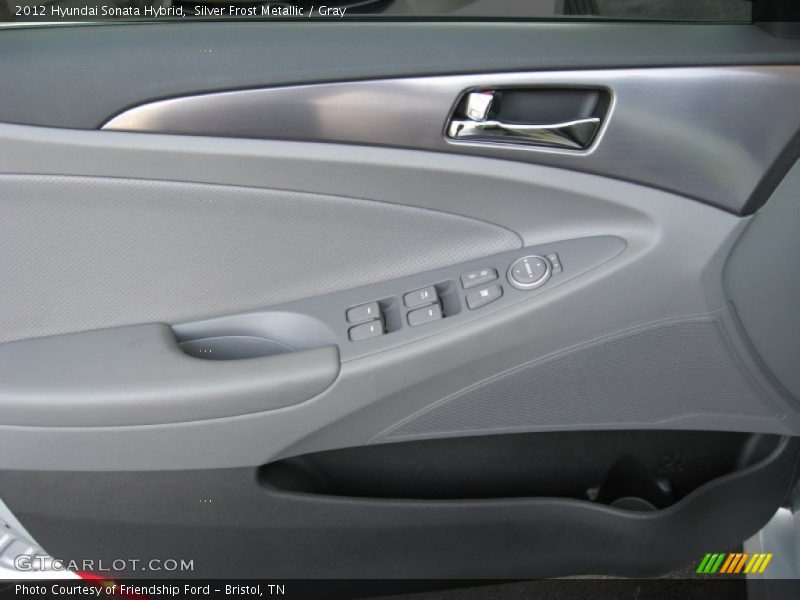Silver Frost Metallic / Gray 2012 Hyundai Sonata Hybrid