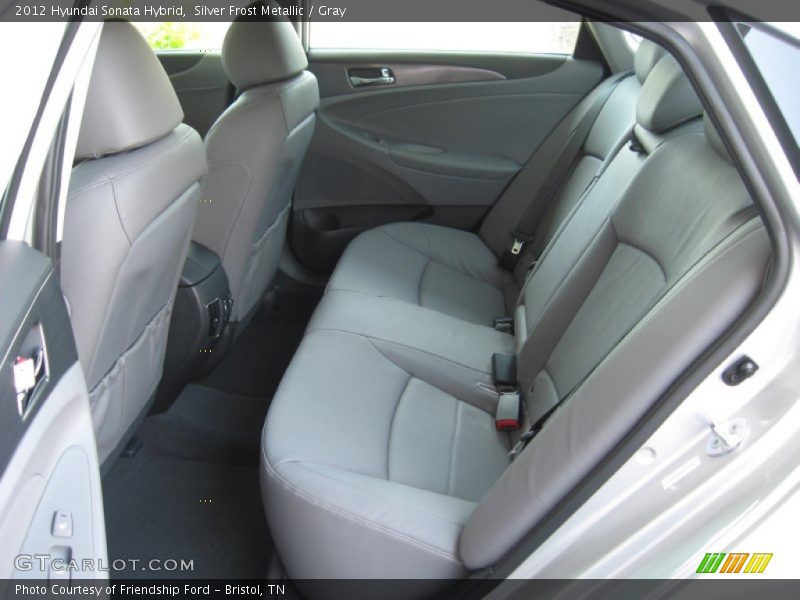 Silver Frost Metallic / Gray 2012 Hyundai Sonata Hybrid