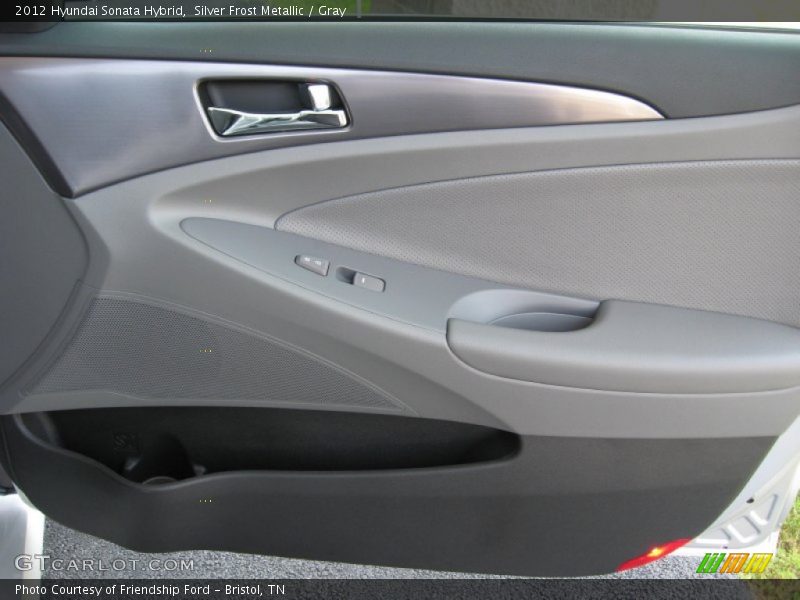 Silver Frost Metallic / Gray 2012 Hyundai Sonata Hybrid