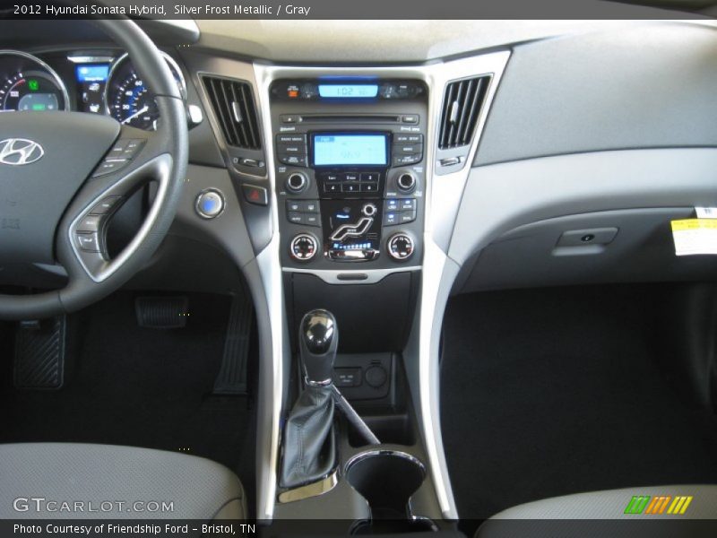 Silver Frost Metallic / Gray 2012 Hyundai Sonata Hybrid