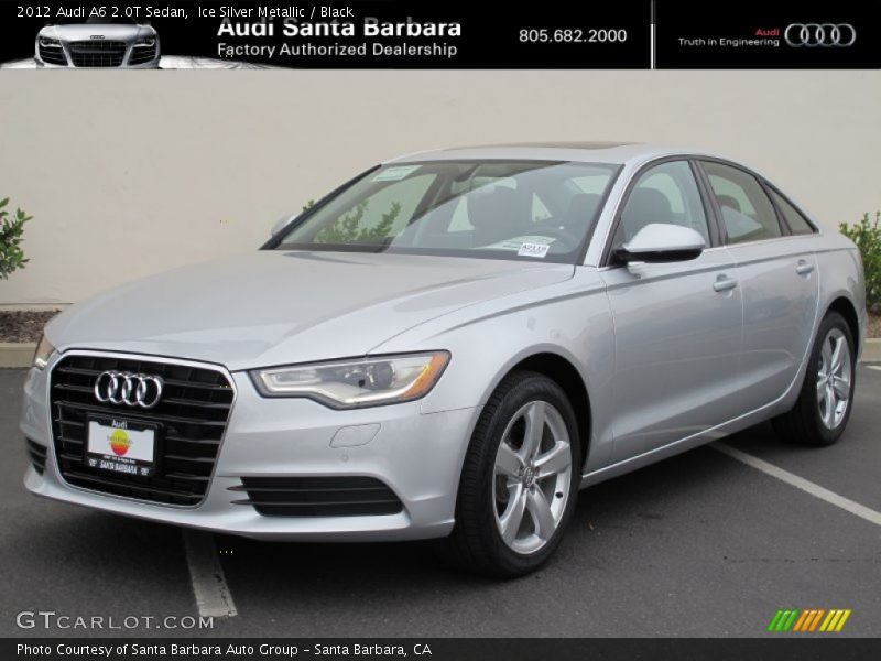 Ice Silver Metallic / Black 2012 Audi A6 2.0T Sedan