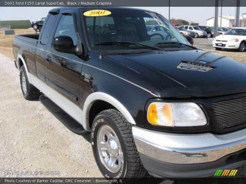 Black / Medium Graphite 2001 Ford F150 Lariat SuperCab
