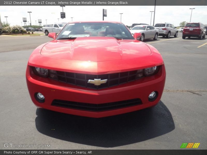 Inferno Orange Metallic / Inferno Orange/Black 2012 Chevrolet Camaro LT Coupe