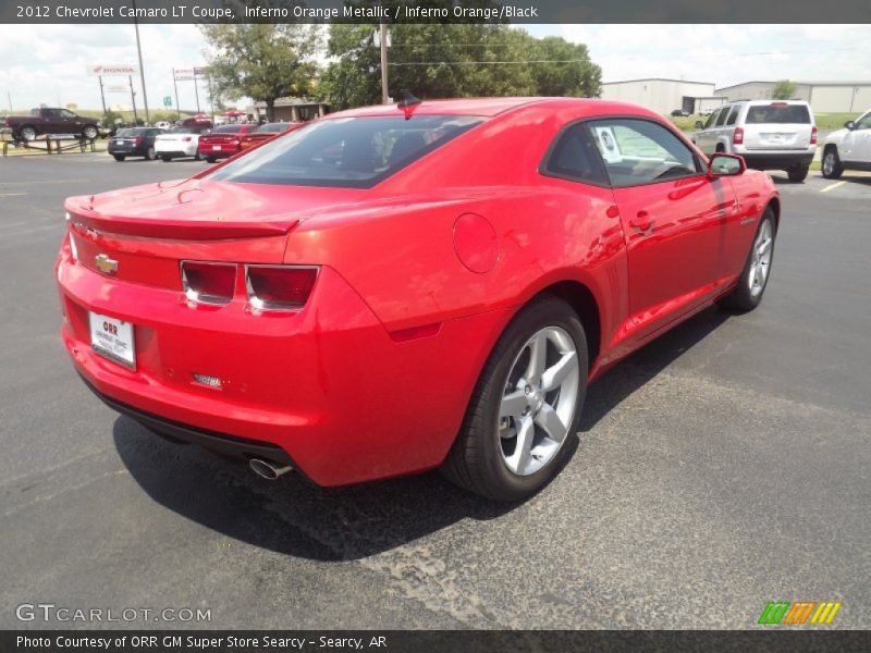 Inferno Orange Metallic / Inferno Orange/Black 2012 Chevrolet Camaro LT Coupe