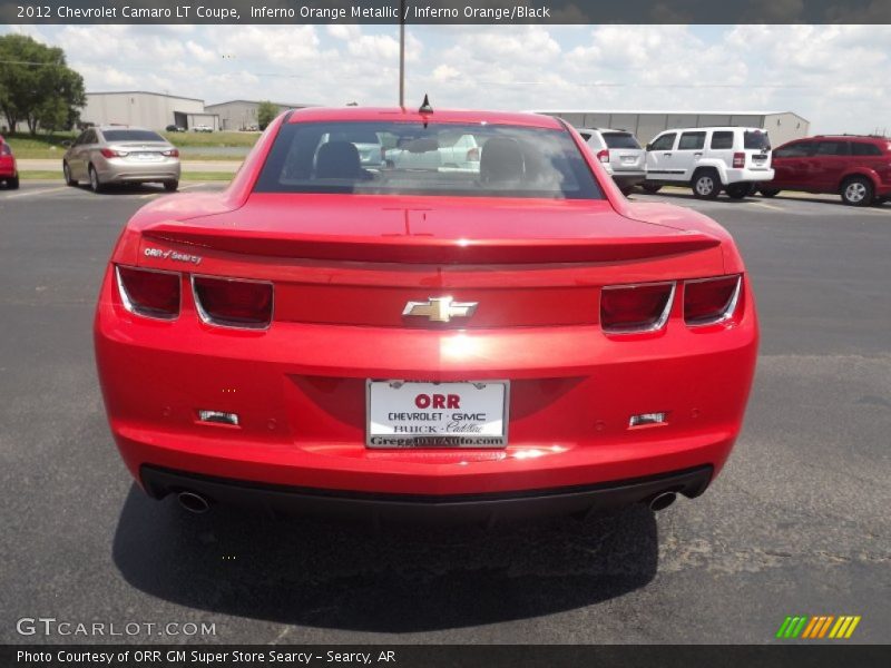 Inferno Orange Metallic / Inferno Orange/Black 2012 Chevrolet Camaro LT Coupe