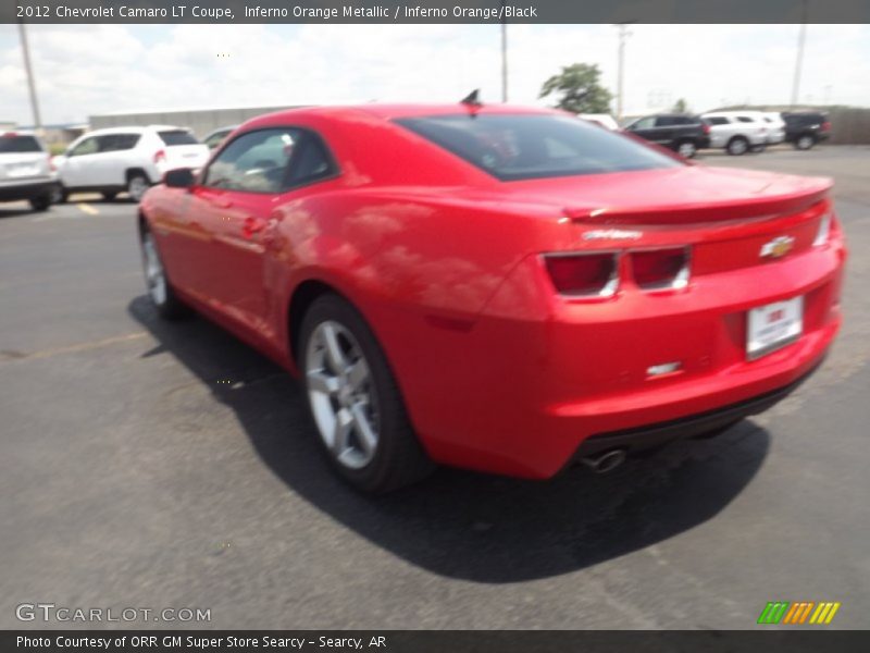 Inferno Orange Metallic / Inferno Orange/Black 2012 Chevrolet Camaro LT Coupe