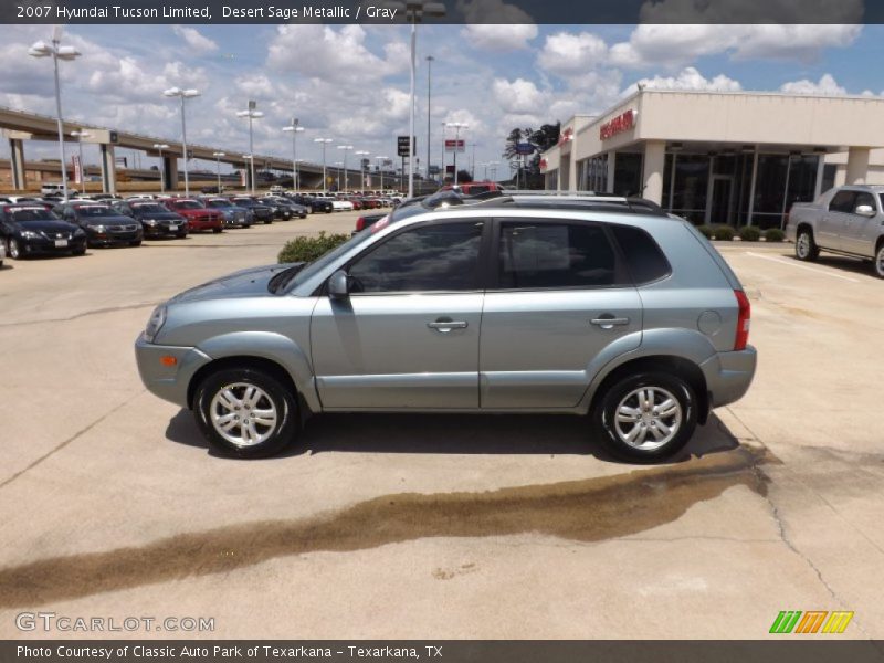 Desert Sage Metallic / Gray 2007 Hyundai Tucson Limited