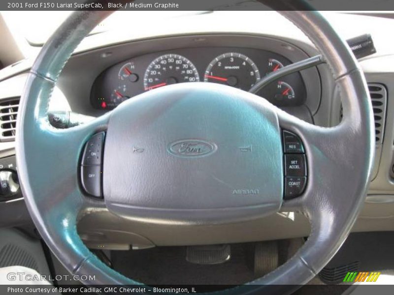 Black / Medium Graphite 2001 Ford F150 Lariat SuperCab